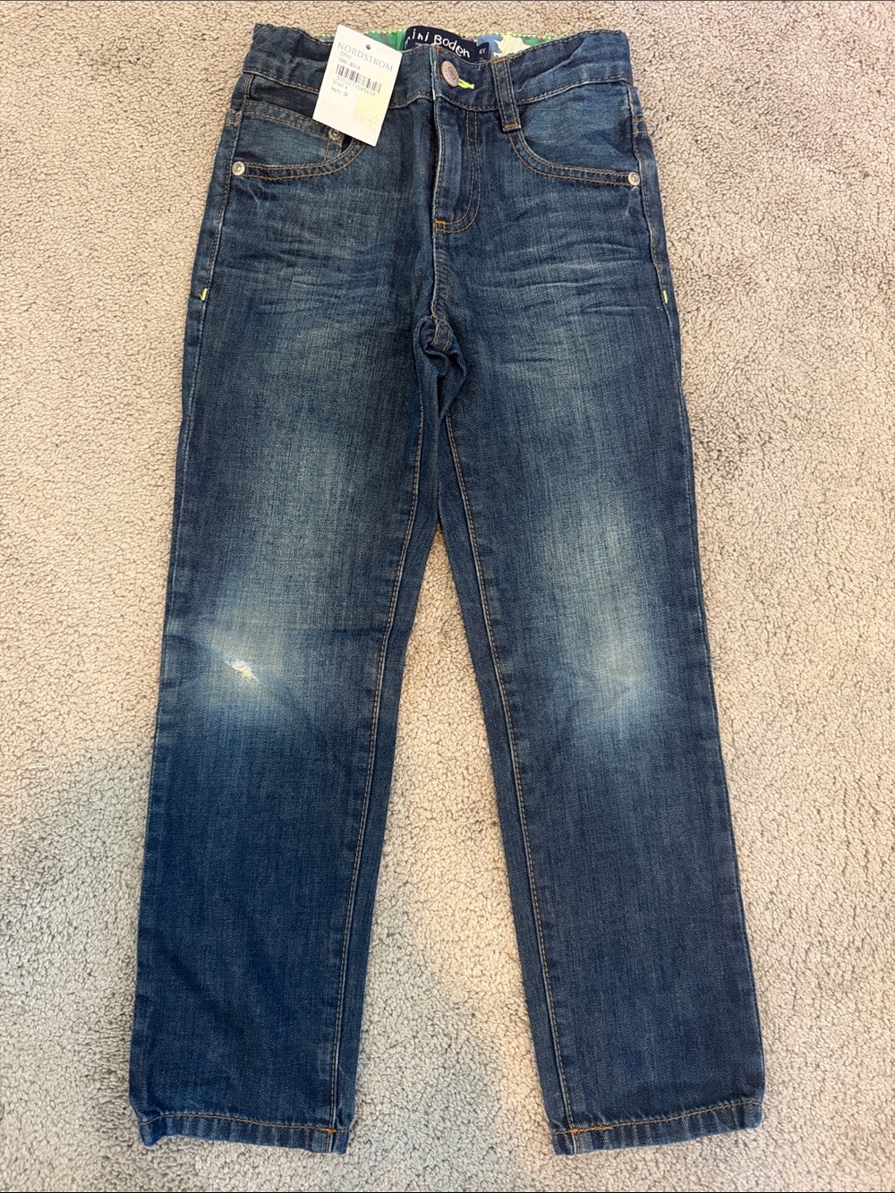 Mini Boden Blue Straight-Leg Jeans